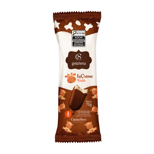 Sorvete laCreme Kids ao Leite 70g