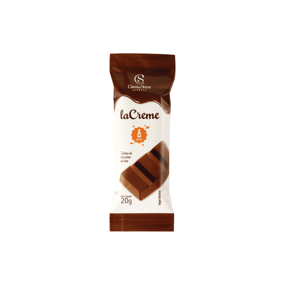 Tablete laCreme de Chocolate ao Leite 20g, , large. image number 0