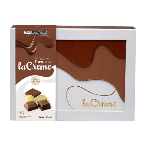 Caixa de Bombons e Tabletes laCreme Sortidos 260g