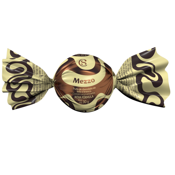 Trufa de Chocolate ao Leite e Branco Mezzo 30g