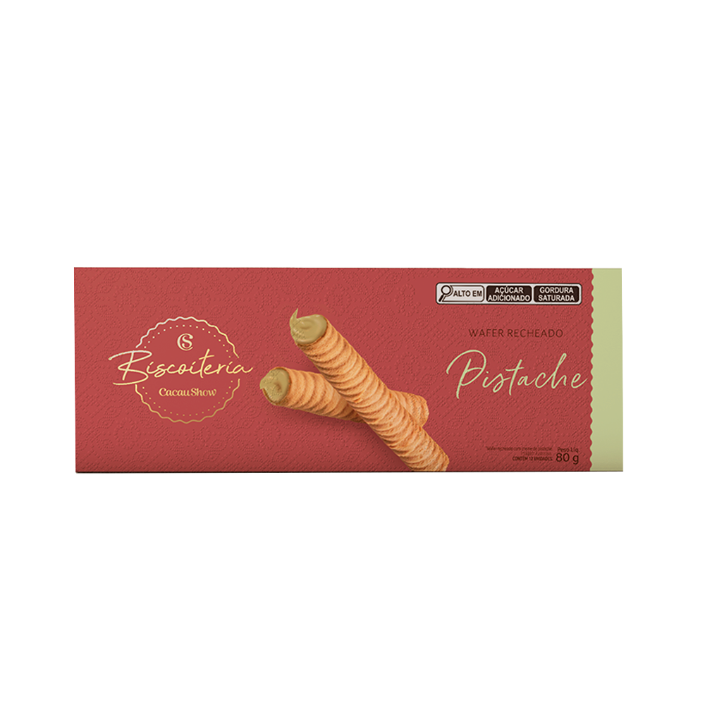 Wafer Biscoiteria Pistache 80g, , large. image number 0
