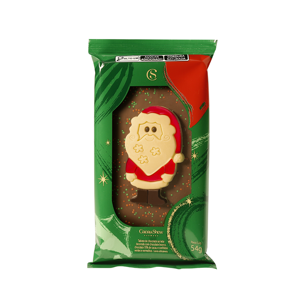 Tablete Cacau Magia de Papai Noel ao Leite 54g null image number null