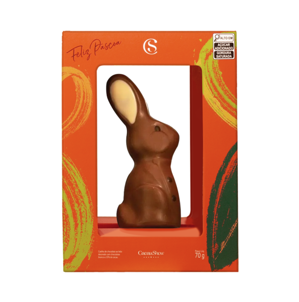 Coelho Artesanal Cacau Magia ao Leite 70g