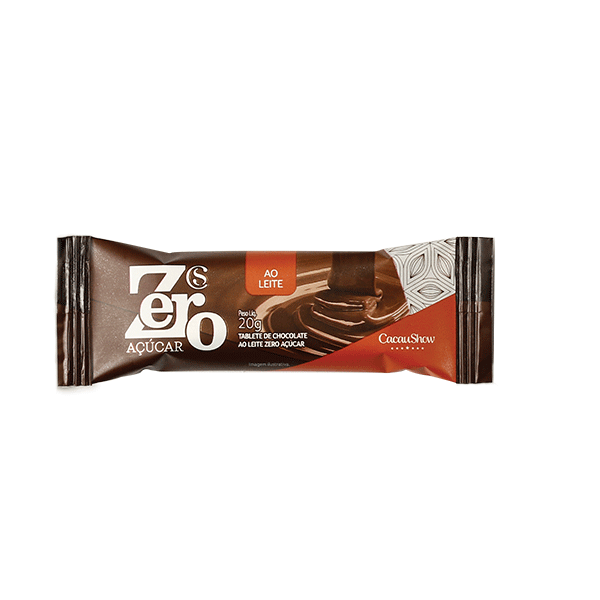 Tablete Zero Adição de Açúcar ao Leite 20g