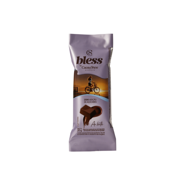 Tablete Bless Zero Adição de Açúcar ao Leite 20g