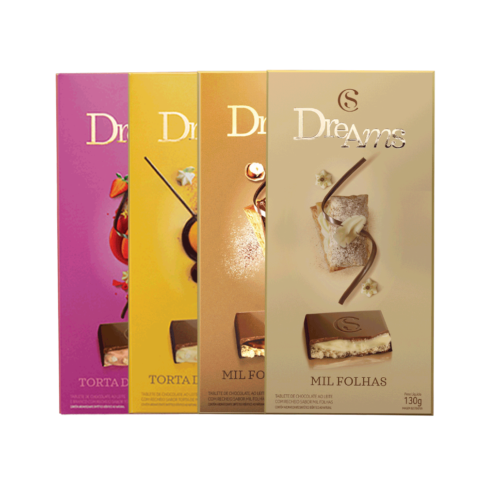 Combo de Tabletes Dreams Recheados, , large. image number 0