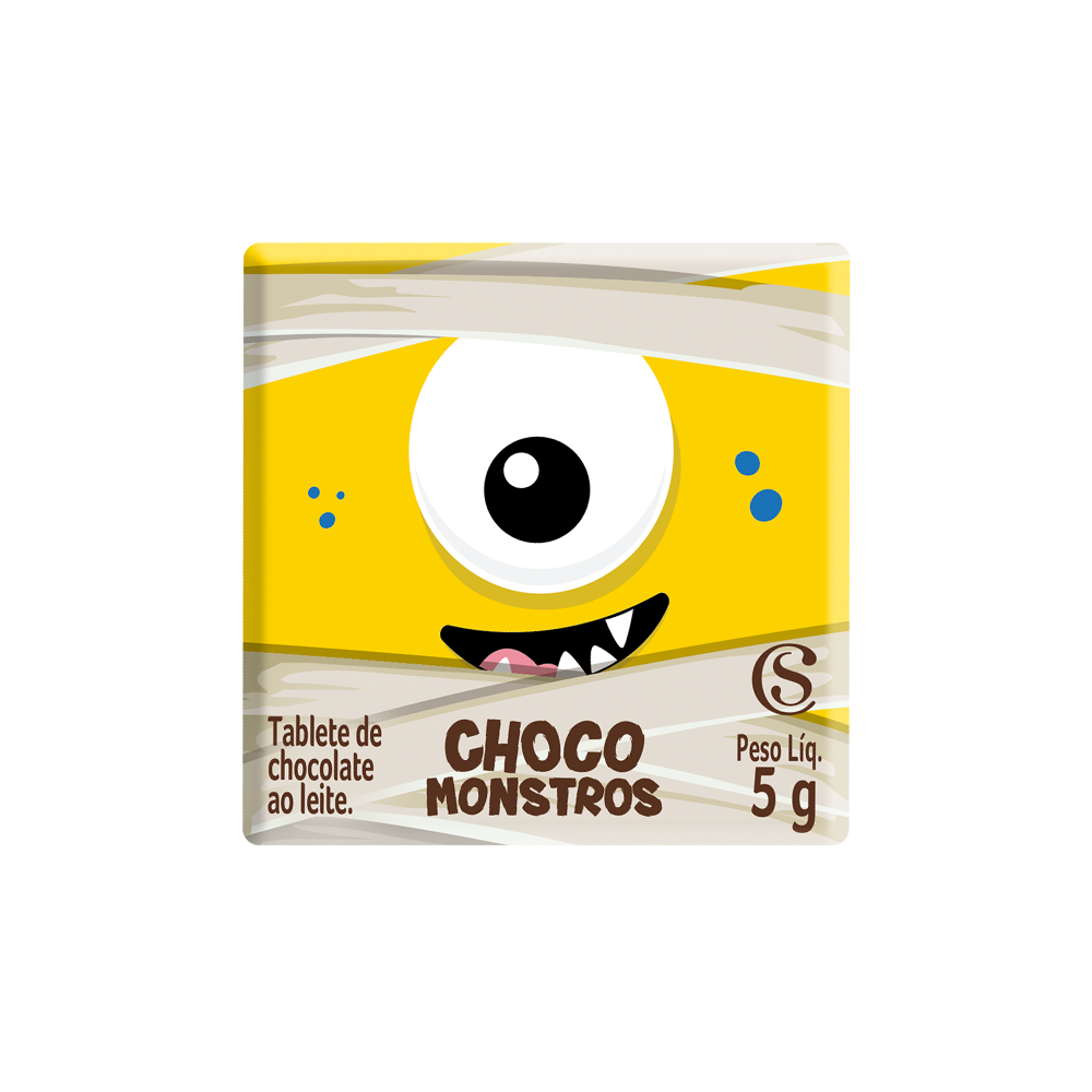 Tablete Halloween dos Chocomonstros Surpresa 5g, , large. image number 1