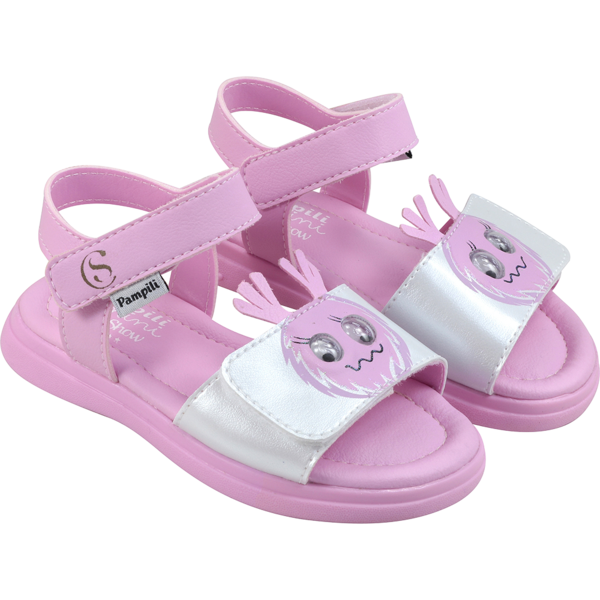 Sandália Infantil Pampili Chocomonstros Claudete Rosa