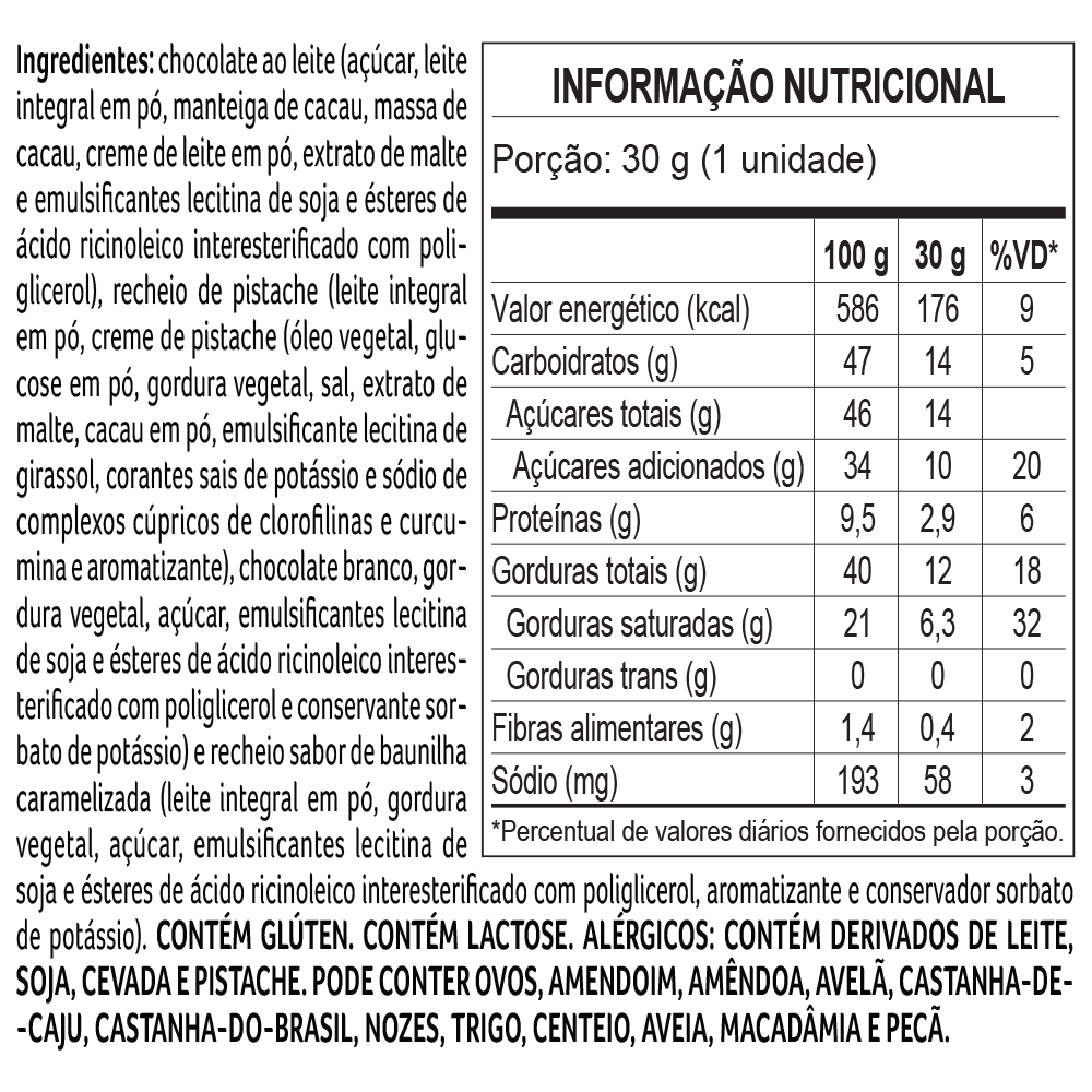 Trufa Pistache e Baunilha 30g, , large. image number 1