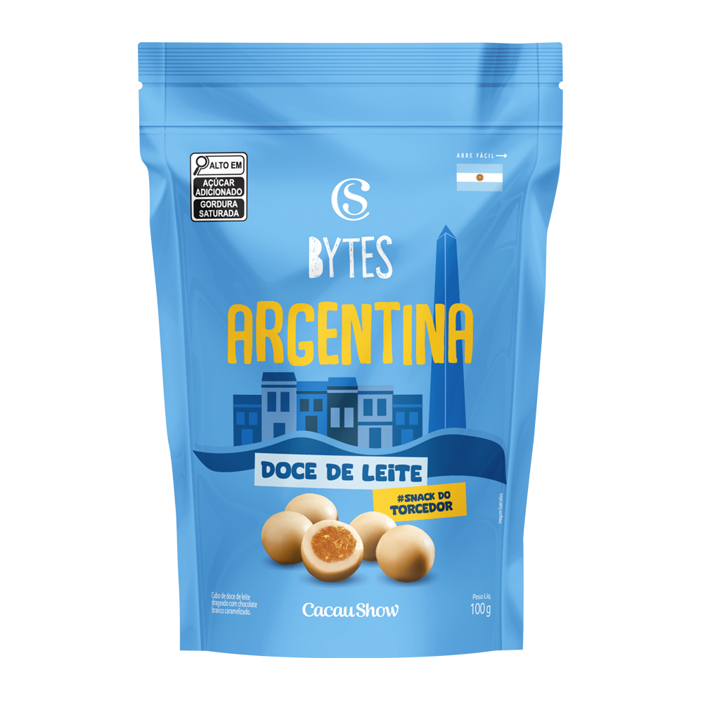 Drageado Bytes Doce de Leite Argentina 100g, , large. image number 0