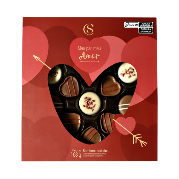 Caixa de Bombons Tipo de Beijo Sortidos 160g