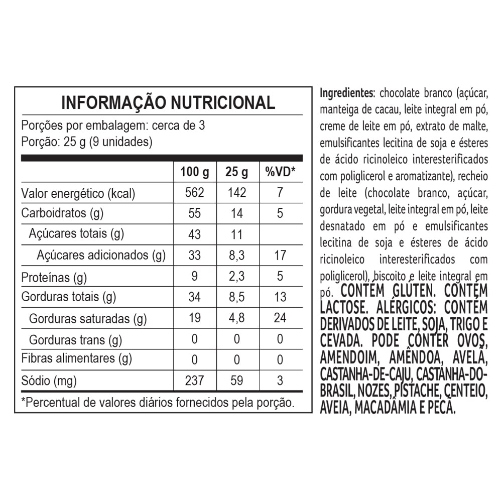 Mini Cubo com Drageados de Leite em Pó 70g, , large. image number 1