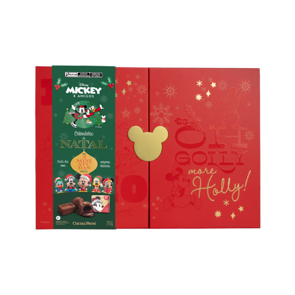 Calend&aacute;rio do Advento Mickey e Minnie com Miniatura Surpresa 188g