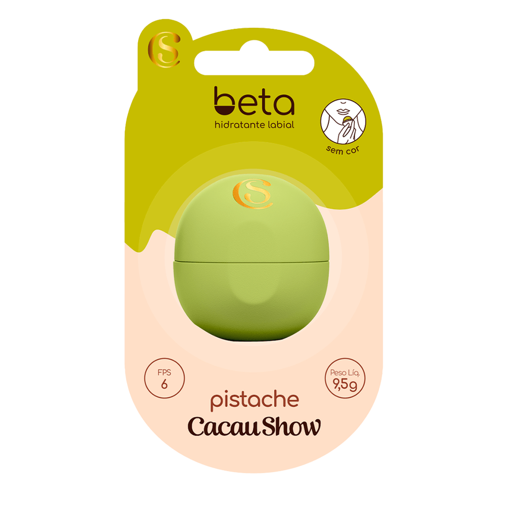 Hidratante Labial Beta Sabor Pistache 9,5g, , large. image number 0