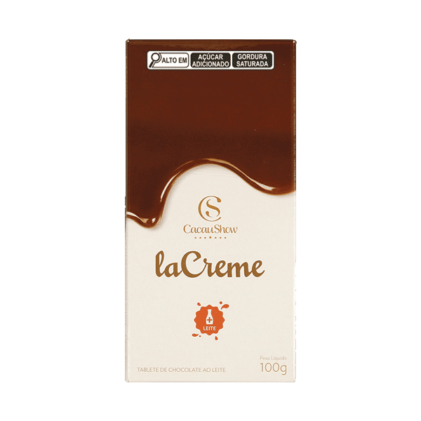Tablete laCreme de Chocolate ao Leite 100g