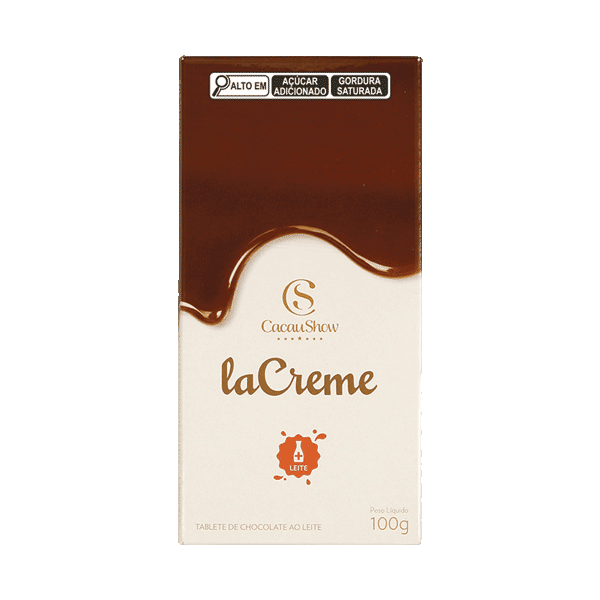 TABLETE LACREME AO LEITE 100G