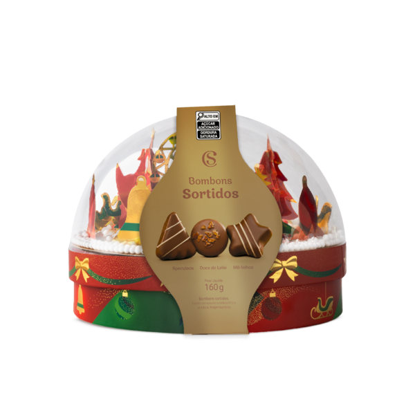 Globo de Natal com Trufas ao Leite 160g