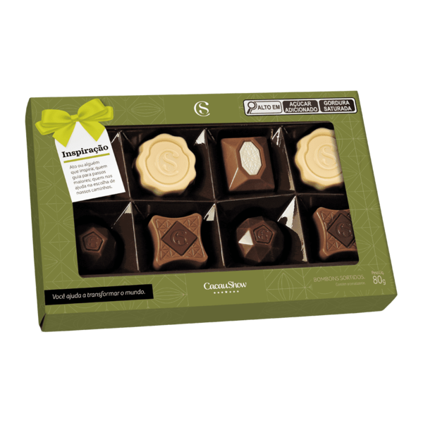 Caixa de Bombons Sortidos Gratidão 80g