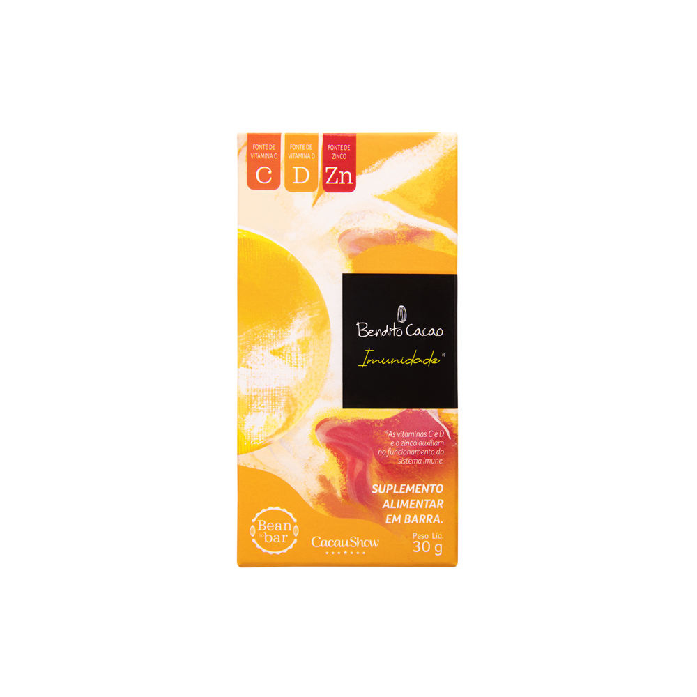 Tablete de Chocolate 70% Bendito Cacao Imunidade 30g, , large. image number 0