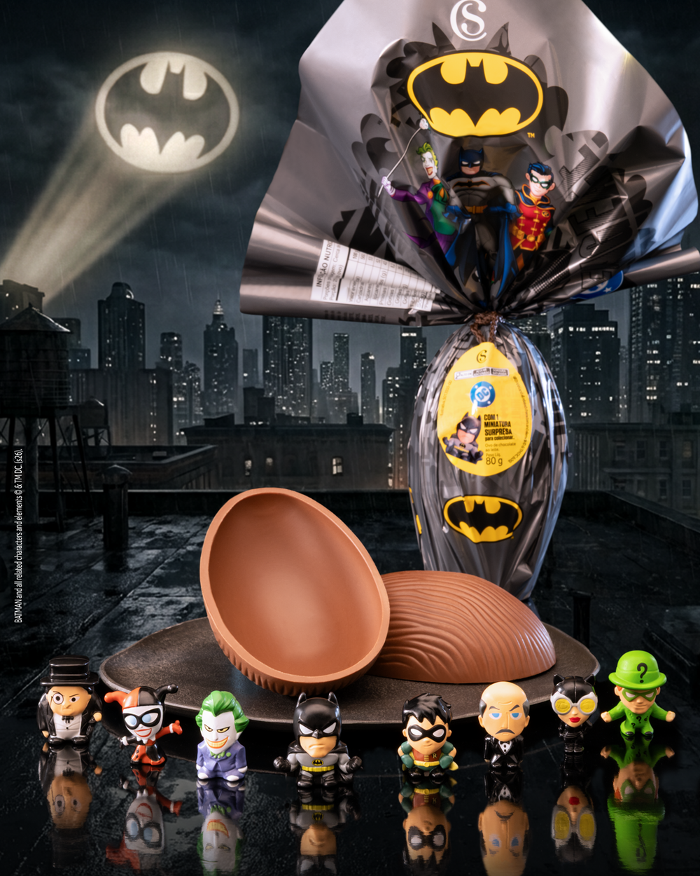Ovo de P&aacute;scoa ao Leite Gogos Batman 80g, , large. image number 1