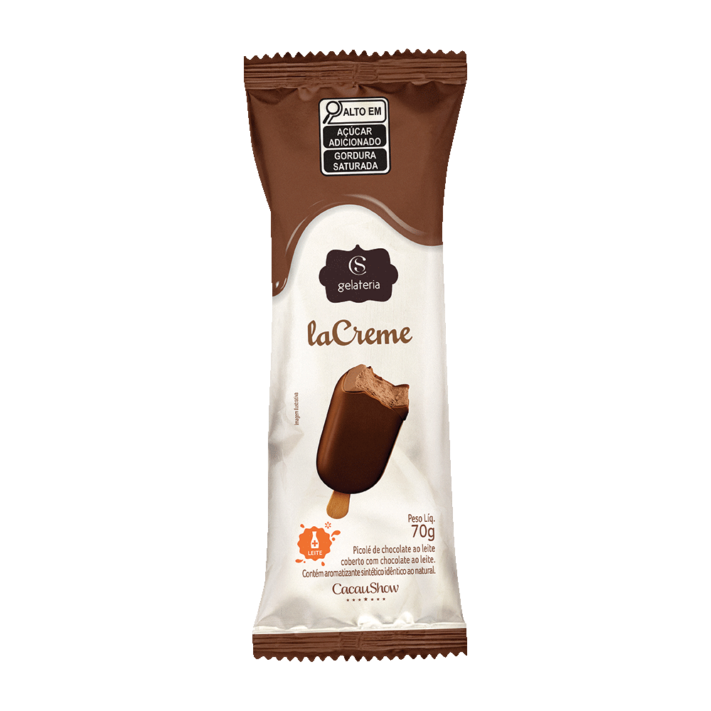 Sorvete laCreme ao Leite 70g, , large. image number 0