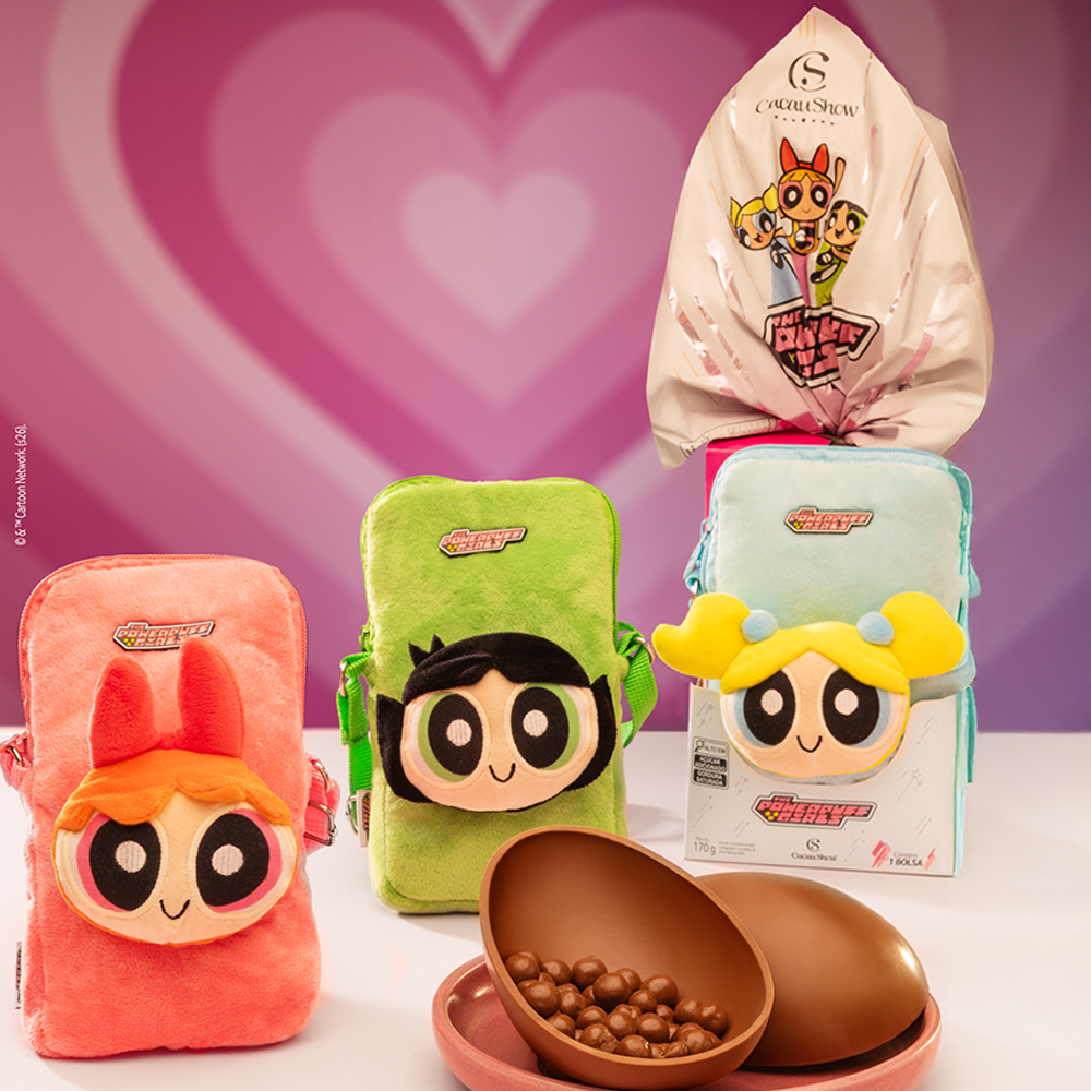 Ovo de P&aacute;scoa ao Leite Meninas Superpoderosas Bolsa Docinho 170g, , large. image number 2