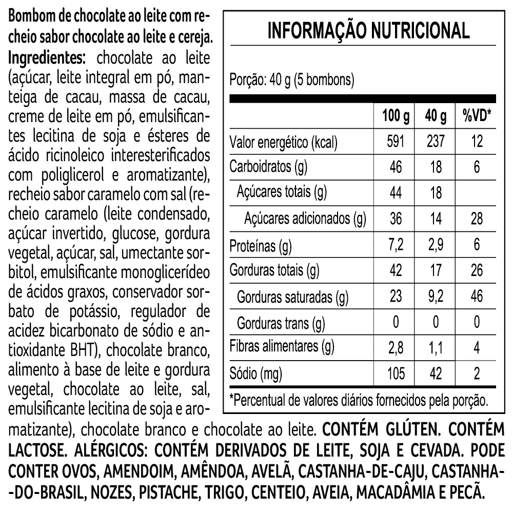 Caixa de Bombons Coração Sortidos 225g, , large. image number 2