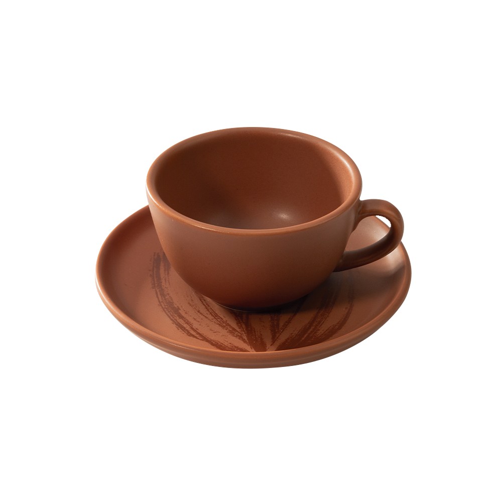 Xícara com Pires Terracota Bendito Cacao 200ml, , large. image number 0