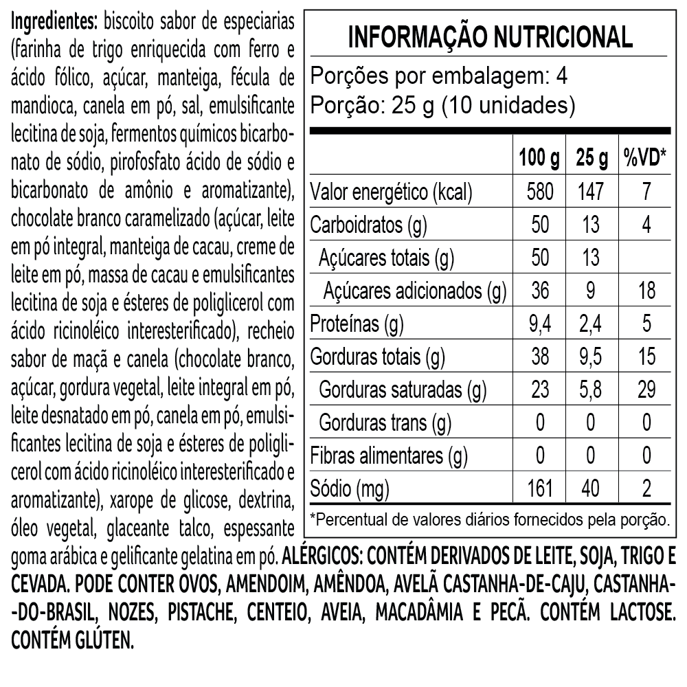 Drageado Bytes Alemanha Strudel de Ma&ccedil;&atilde; 100g, , large. image number 1