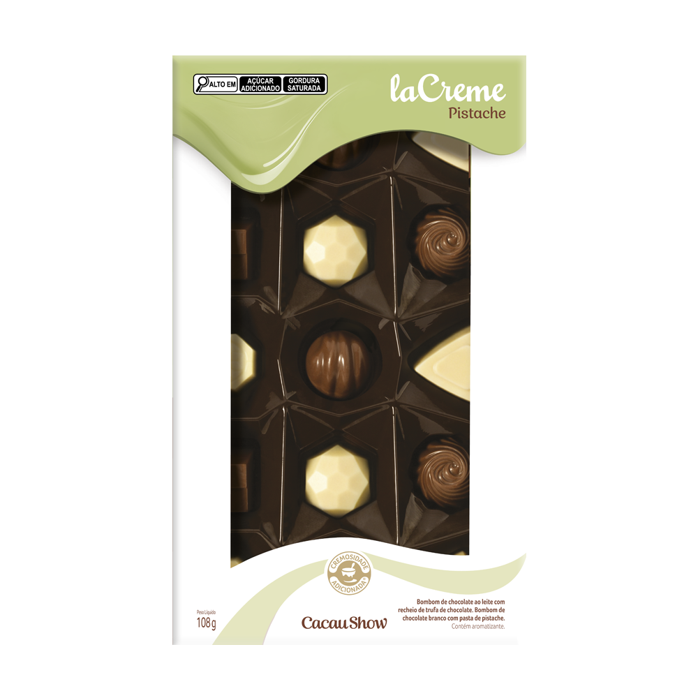 Caixa de Bombons laCreme Mini Show Pistache 108g, , large. image number 0