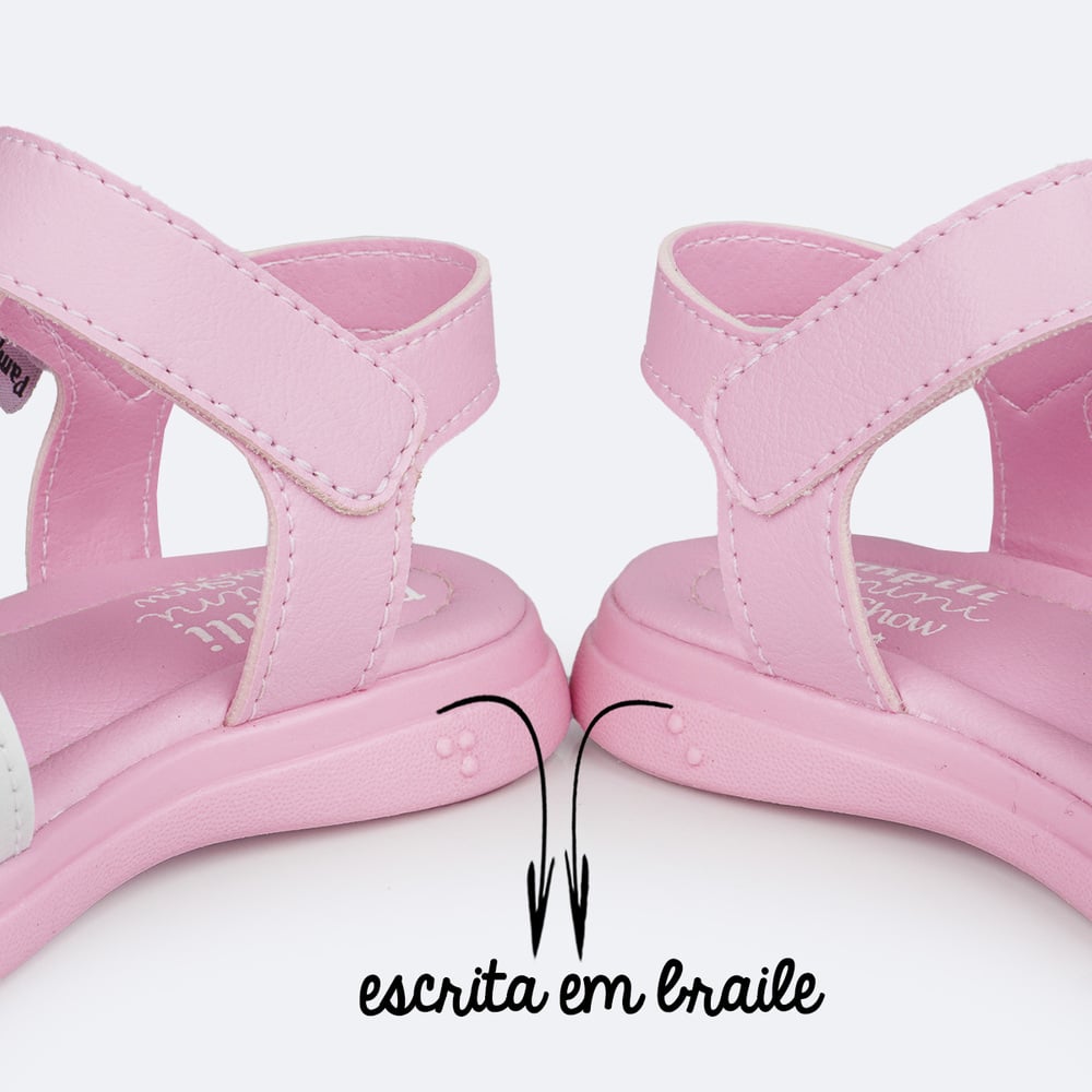 Sandália Infantil Pampili Chocomonstros Claudete Rosa, , large. image number 7