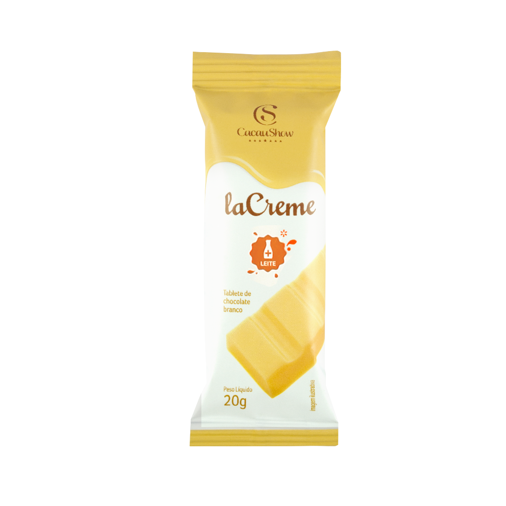 TABLETE LACREME BRANCO 20G, , large. image number 0