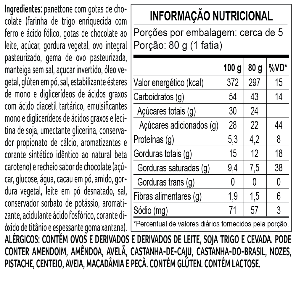 Panetone de Chocolate ao Leite 420g, , large. image number 2