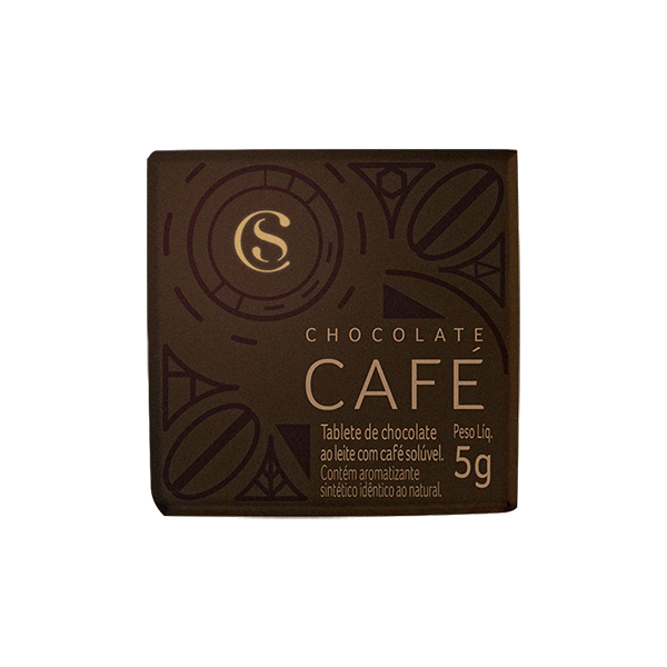 Tablete de Chocolate ao Leite Café 5g