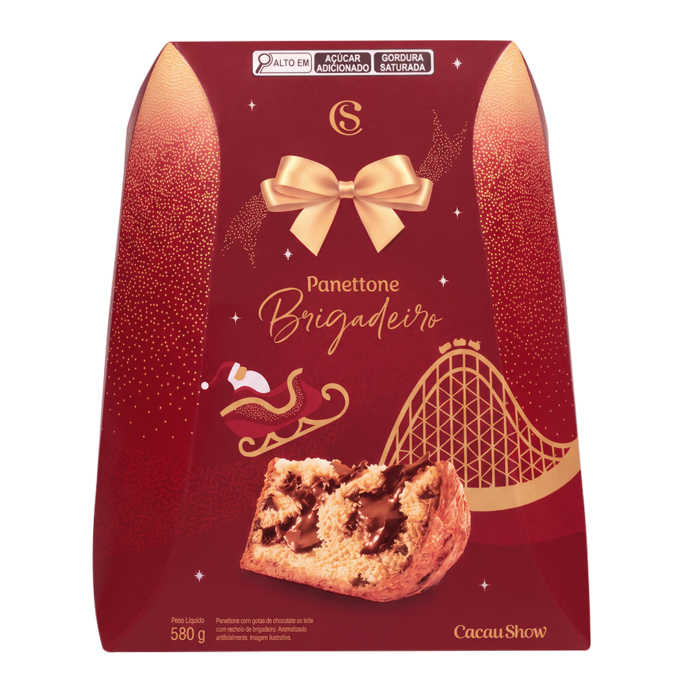 Panetone com Recheio de Brigadeiro 580g, , large. image number 0