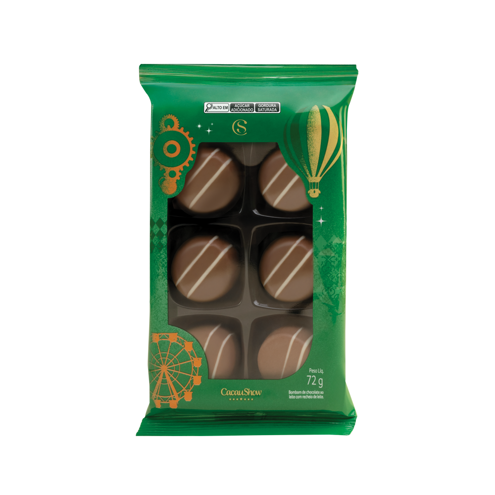 Bombons ao Leite de Natal 72g, , large. image number 0