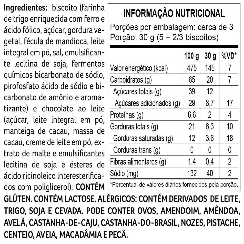 Biscoito Banhado ao Leite 85g, , large. image number 1
