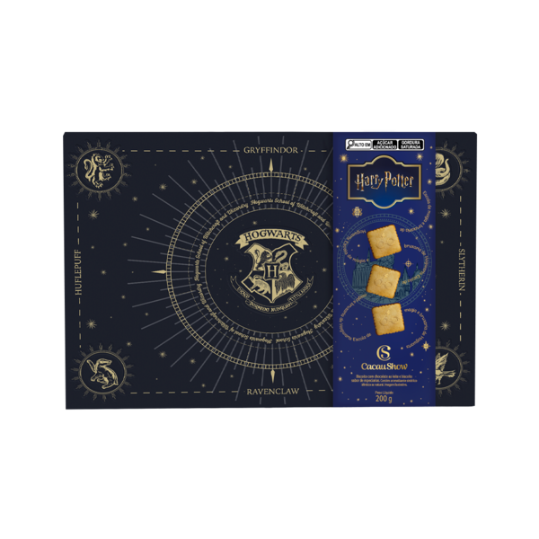 Caixa de Biscoitos ao Leite Harry Potter 200g