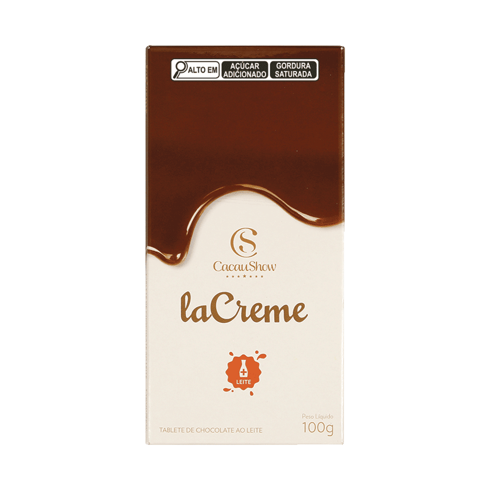 Tablete laCreme de Chocolate ao Leite 100g, , large. image number 0