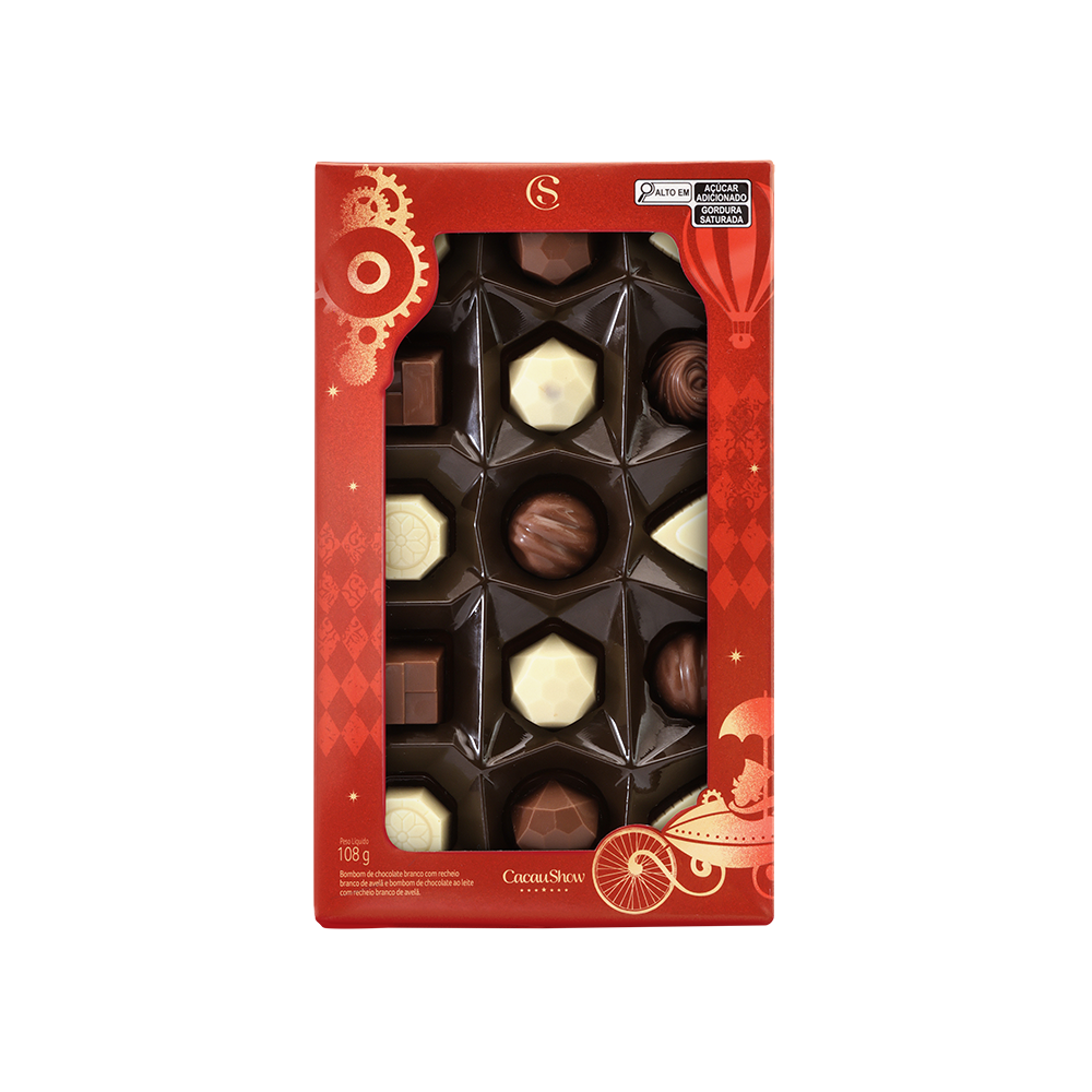 Caixa de Bombons Mini Show laCreme de Natal 108g , , large. image number 0