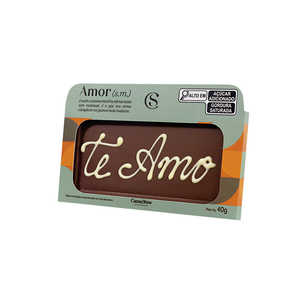 Tablete ao Leite Chocoarte Palavras 40g