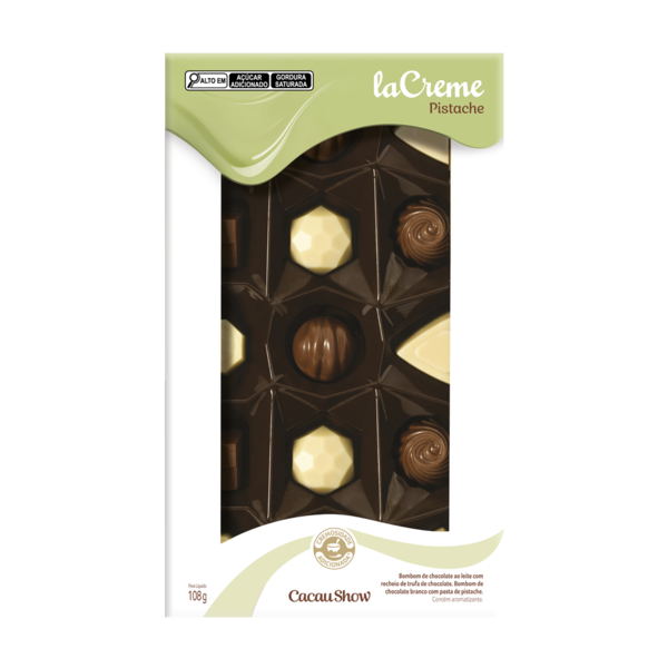 Caixa de Bombons laCreme Mini Show Pistache 108g