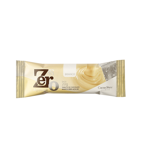 Tablete Zero Adição de Açúcar Branco 20g