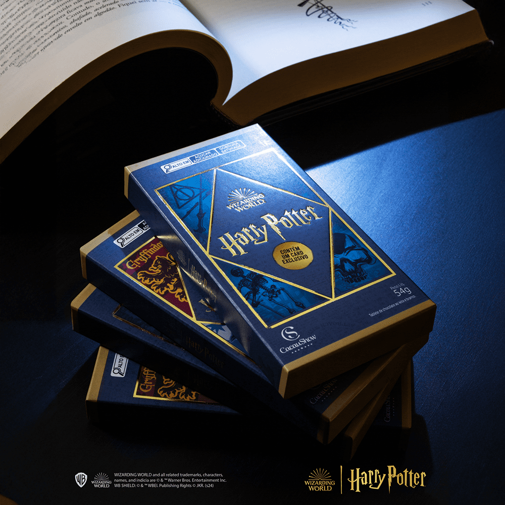 Tablete Harry Potter Vilões ao Leite e Branco 54g, , large. image number 1