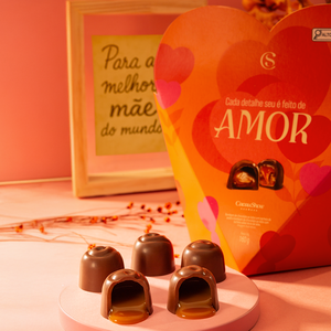 Bombons de Chocolate ao Leite Amor 160g, , large. image number 1