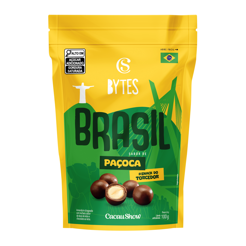 Drageado Bytes Brasil Pa&ccedil;oca 100g, , large. image number 0