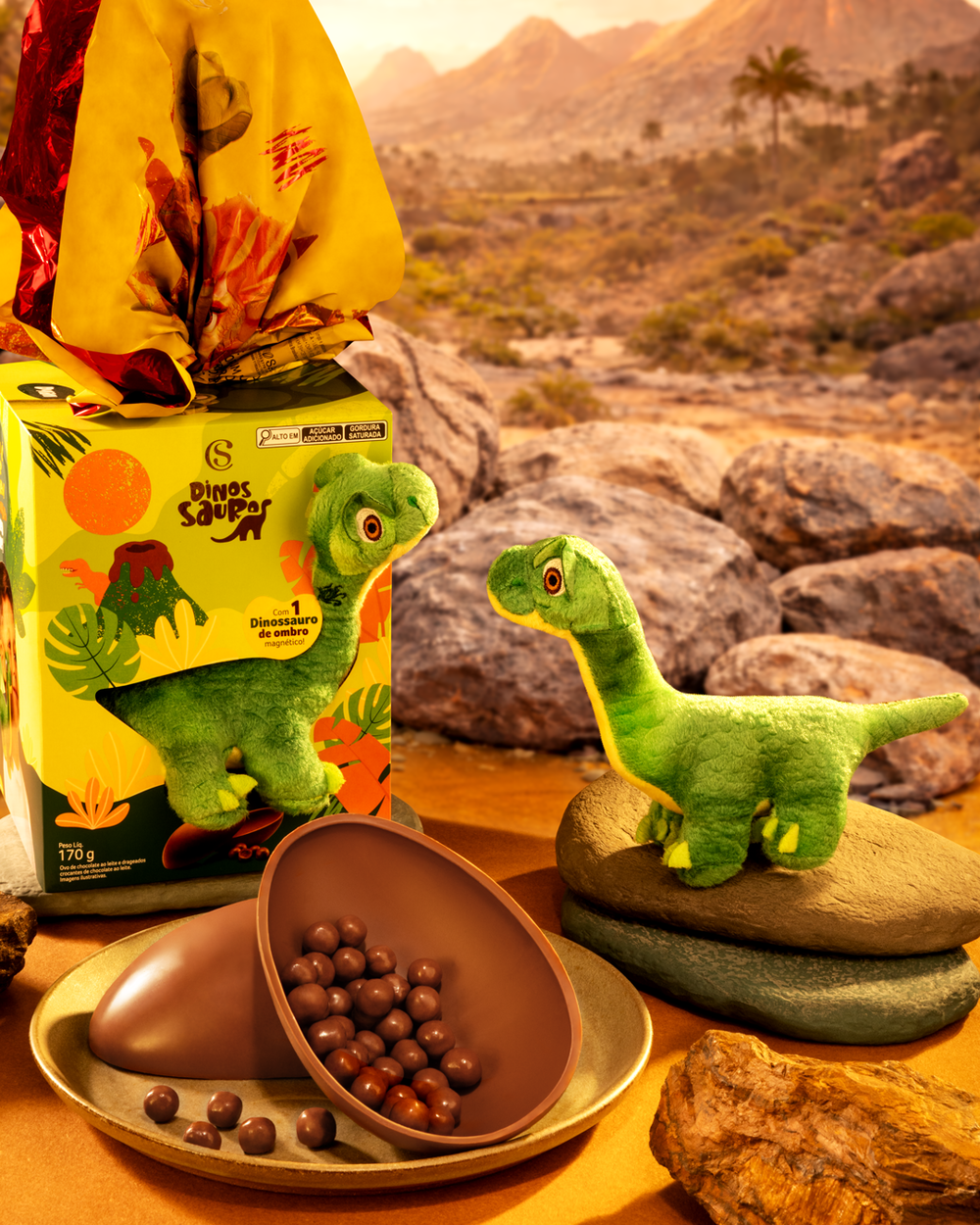 Ovo de P&aacute;scoa Pel&uacute;cia de Ombro Dylan com Im&atilde; 170g, , large. image number 2