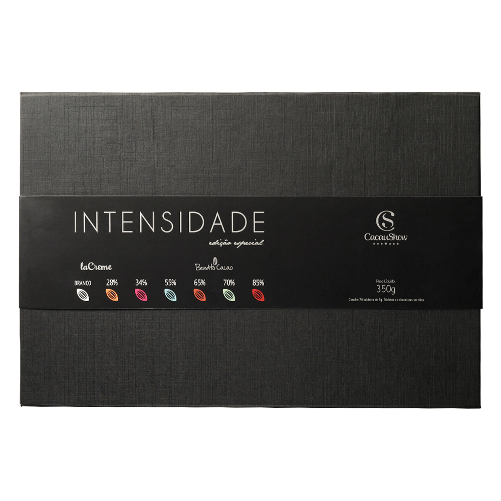 Caixa de Tabletes de Chocolate Intensidade 350g, , large. image number 0