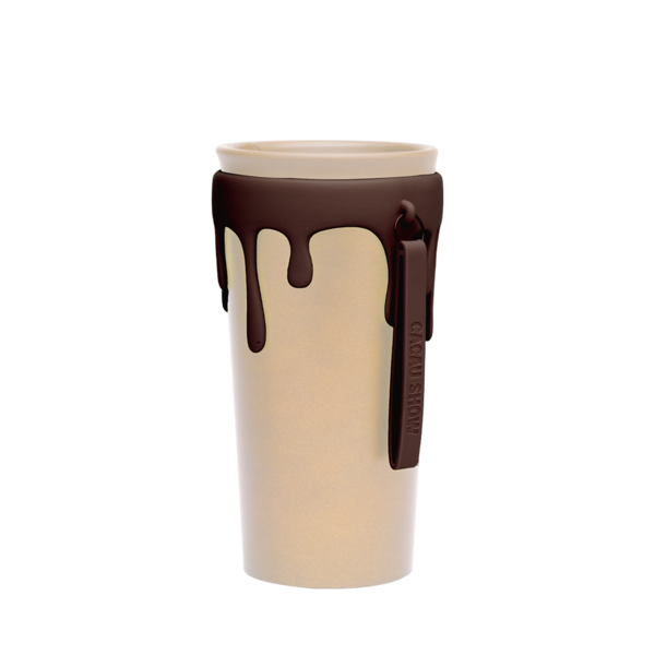 Copo Viagem Bege Cacau Show