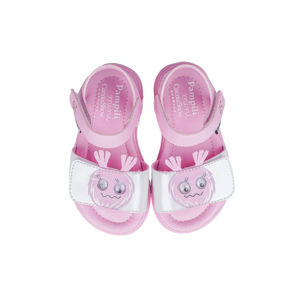 Sandália Infantil Pampili Chocomonstros Claudete Rosa, , large. image number 4